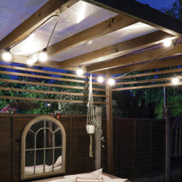 Eagle Connect Opaque 10 Cool White LED Festoon String Light 10m
