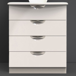 Crowndale Camden 4 Drawer Kashmir Gloss Chest of Drawers