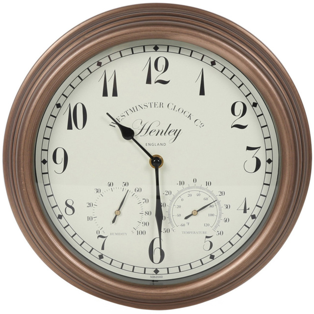 Henley Wall Clock and Thermometer - image 1