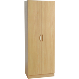 R White Cabinets Brown 2 Door Tall Cupboard - thumbnail 2