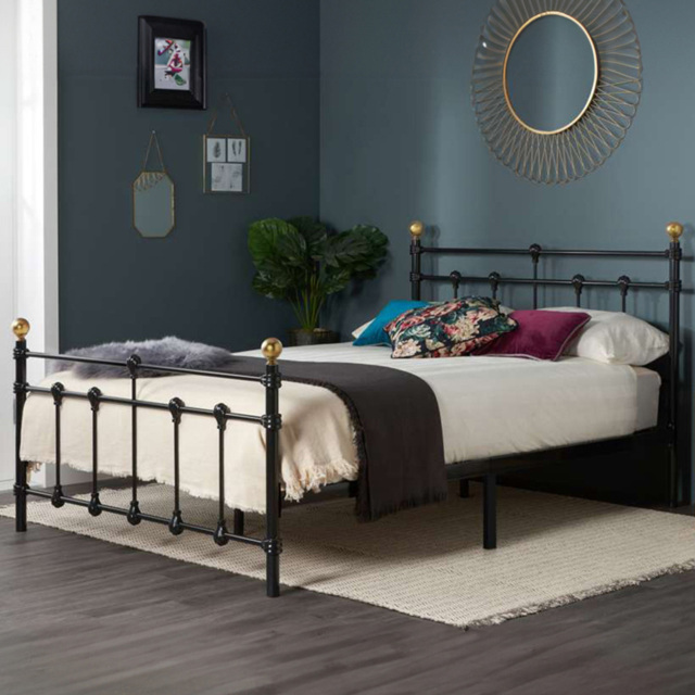 Atlas Small Double Black Bed - image 1