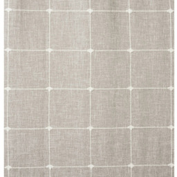 Divante Salcombe Linen Check Eyelet Curtain Natural 168 x 183cm - thumbnail 4