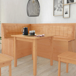 Loft24 Sara 3 Seater Solid Pine Corner Bench with Storage - thumbnail 1