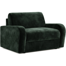 Jay-Be Deco Luxe Velvet Bottle Green Snuggler Sofa Bed with e-Sprung Mattress - thumbnail 2