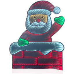 285 Multicolour LED Standing Santa Infinity Light - thumbnail 2