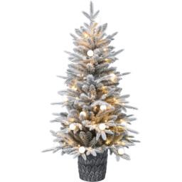 Alpine Pre-Lit Tree White - thumbnail 1