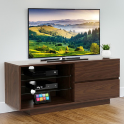 Centurion Supports Gallus 2 Drawer 3 Shelf Premium Walnut TV Unit