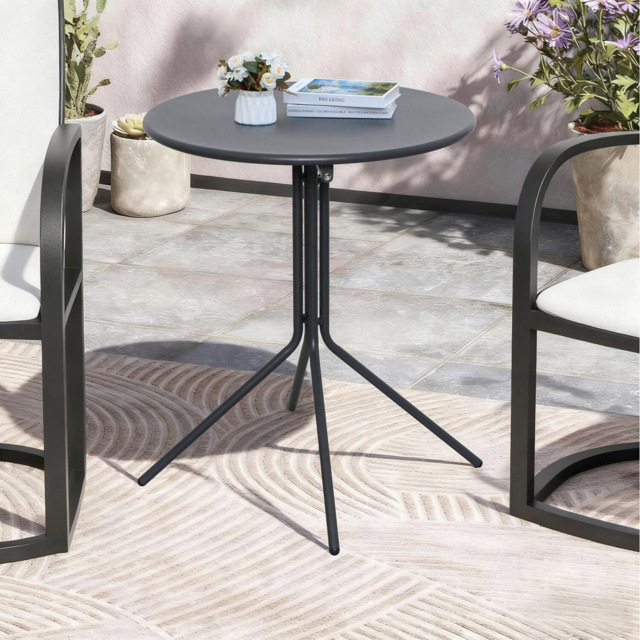 Kingston Steel Folding Table Grey - image 1