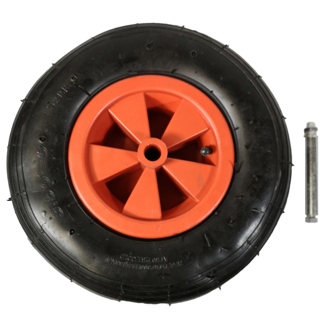 Samuel Alexander Orange Pneumatic Wheelbarrow Wheel and Axel 13 x 3 inches - image 1