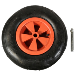 Samuel Alexander Orange Pneumatic Wheelbarrow Wheel and Axel 13 x 3 inches - thumbnail 1