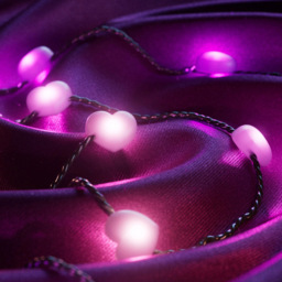 Twinkly 100 RGB LED Hearts Smart Transparent Wire String Light