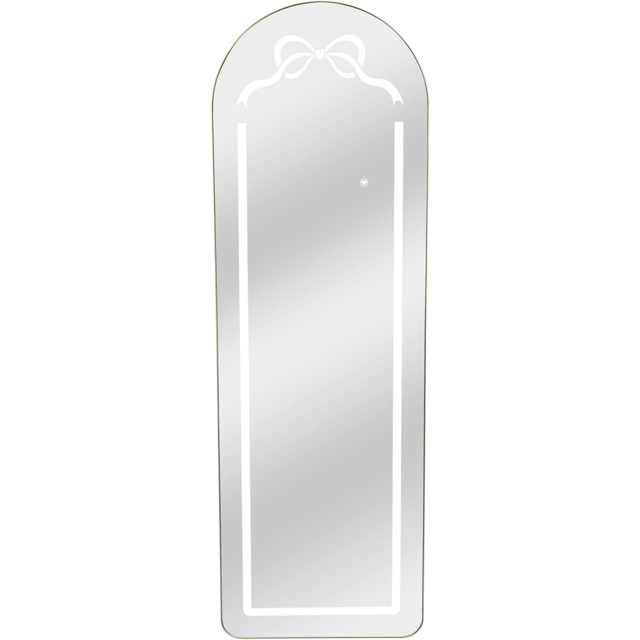 Standing LED Bow Mirror Gold - image 1