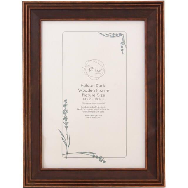 The Port. Co Gallery Haldon Brown Wooden Photo Frame A4 - image 1