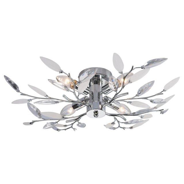 Silver Leaf Ceiling Light - image 1