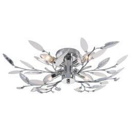 Silver Leaf Ceiling Light