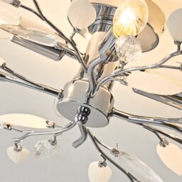 Silver Leaf Ceiling Light - thumbnail 4