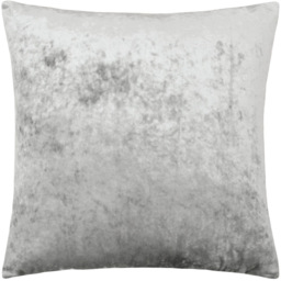 Paoletti Verona Silver Square Crushed Velvet Cushion
