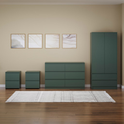 Vida Designs Denver 4 Piece Jasper Green Bedroom Furniture Set - thumbnail 3