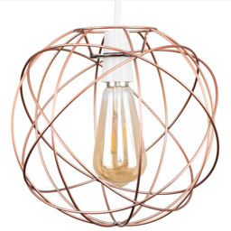 ValueLights Rutherford Atom Copper Painted Pendant Shade
