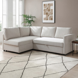 Clare 4 Seater Natural Corner Sofa Bed