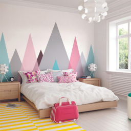 Origin Murals Abstract Mountains Multicolour Wall Mural