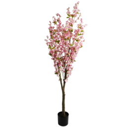 Leaf Artificial Pink Cherry Tree in Pot 180cm - thumbnail 1