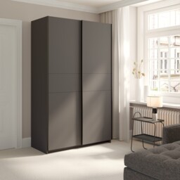 Andora Anthracite 2 Sliding Door Midi Wardrobe