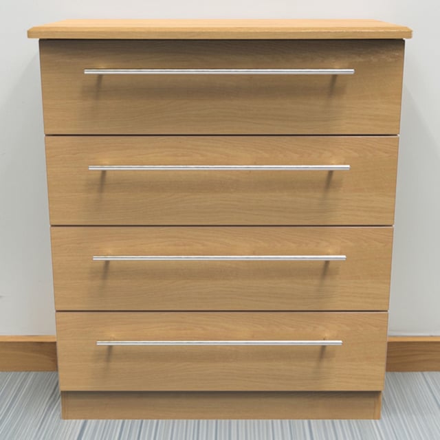 Crowndale Sherwood Modern Oak 4 Drawer Chest of Drawers - image 1