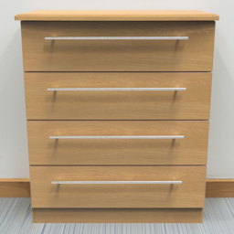 Crowndale Sherwood Modern Oak 4 Drawer Chest of Drawers - thumbnail 1