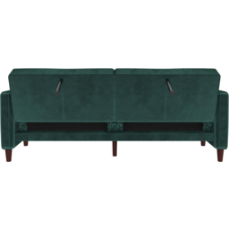 Dorel Pin Tufted Green Velvet Transitional Sofa Bed - thumbnail 4