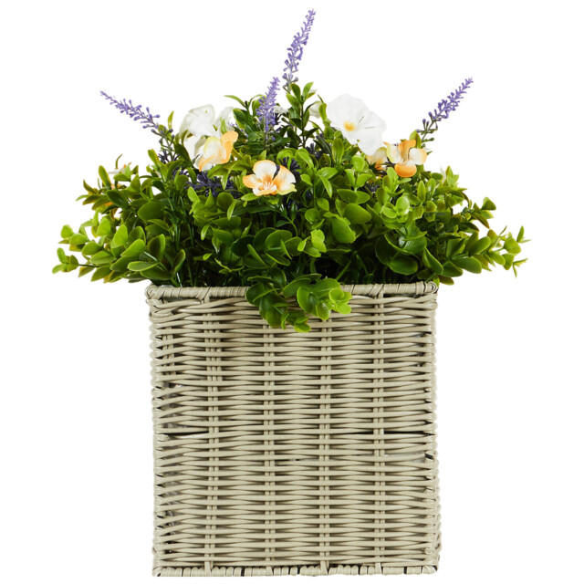 Petunia and Lavender in Rattan Pot 40cm - image 1