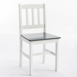Grey 2 Seater Solid Wooden Dining Set - thumbnail 2