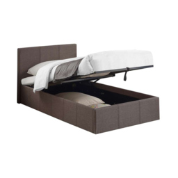 Berlin Single Grey Polyester Ottoman Bed - thumbnail 4