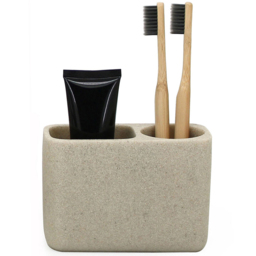 Bathstore Nordic Beige Toothbrush Holder