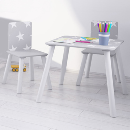 Kidsaw Star 2 Seater Grey Table and Chairs