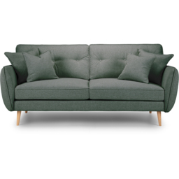 Opry Faro 3 Seater Button Back Slate Sofa - thumbnail 3