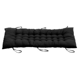Living and Home Black Thick Soft Lounge Chair Cushion 110 x 40cm - thumbnail 4