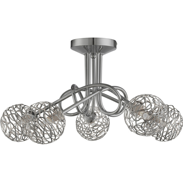 Lighting Collection 5 Light Twist Ceiling Light - image 1