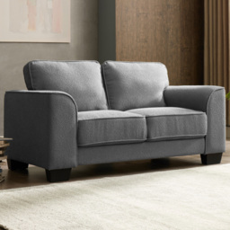 Home Detail Jada 2 Seater Dark Grey Boucle Sofa
