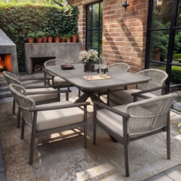 SOLACE+CO Eliza 6 Seater Dining Set - thumbnail 1