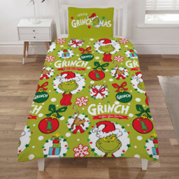 The Grinch Multicolour Single Grinchmas Duvet Set - thumbnail 3