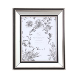 Mode Mirrored Photo Frame Silver 10 x 8in