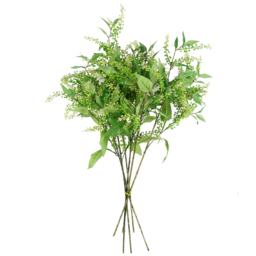Leaf Single Stem Green Foliage Spray Artificial Pick 85cm 6 Pack