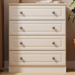 Crowndale Norfolk Kashmir Ash and Bardolino Oak 4 Drawer Chest of Drawers Ready Assembled - thumbnail 1