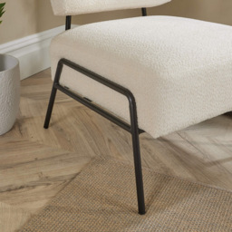Home Source Montana Cream Boucle Chair - thumbnail 4