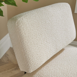 Home Source Montana Cream Boucle Chair - thumbnail 3