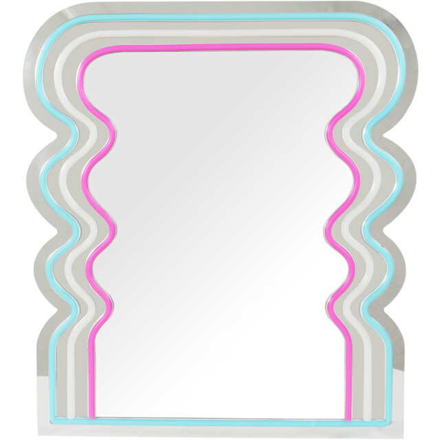 Small Neon Wave Mirror - Purple & Blue