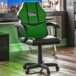 VIDA DESIGNS Comet Green and Black Swivel Office Chair