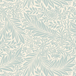 Origin Murals Trailing Ferns Blue Wall Mural - thumbnail 2