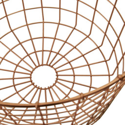 Premier Housewares Vertex Copper Finish Round Wire Basket - thumbnail 4